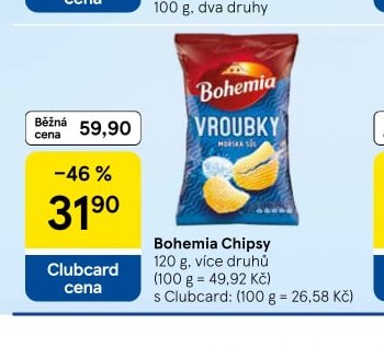 Bohemia Chipsy 120 g