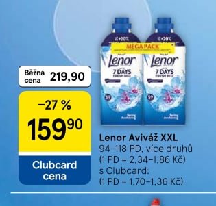 Lenor Aviváž XXL