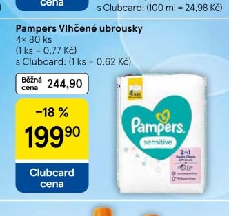 Pampers Vlhčené ubrousky