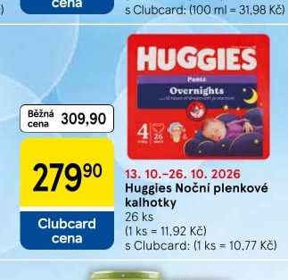 Huggies Noční plenkové kalhotky