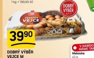 DOBRÝ VÝBĚR VEJCE 10 ks