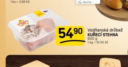 Vodňanská drůbež KUŘECÍ STEHNA 600 g