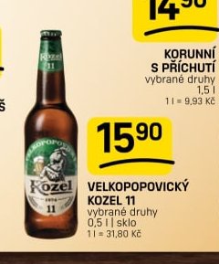 VELKOPOPOVICKÝ KOZEL 11 vybrané druhy 0,5 l | sklo