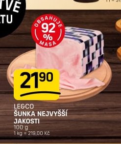 LE&CO ŠUNKA NEJVYŠŠÍ JAKOSTI 100 g