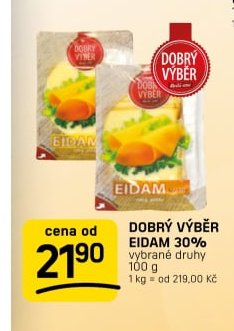 DOBRÝ VÝBĚR EIDAM 30%