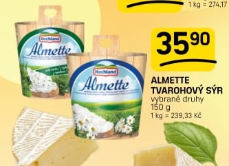 ALMETTE TVAROHOVÝ SÝR