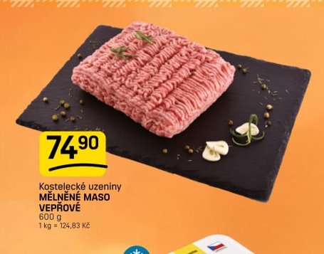 Kostelecké uzeniny MĚLNĚNÉ MASO VEPŘOVÉ