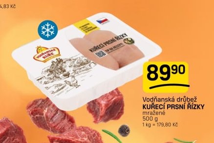 Vodňanská drůbež KUŘECÍ PRSNÍ ŘÍZKY