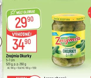 Znojmia Okurky 5-7 cm