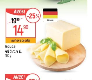 Gouda 48 % t. v s. 100 g