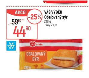 Váš Výběr Obalovaný sýr 230 g