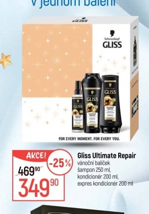 Gliss Ultimate Repair vánoční balíček