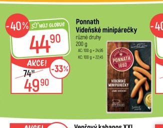 Ponnath Vídeňské minipárečky