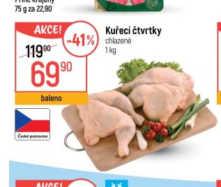 Kuřecí čtvrtky chlazené