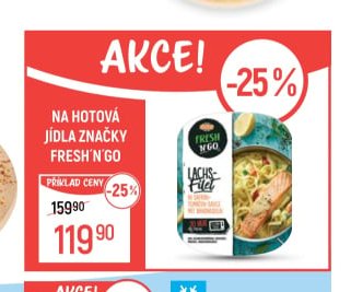 Hotová jídla značky Fresh'n'Go