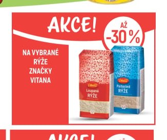Na vybrané rýže značky Vitana