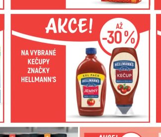Na vybrané kečupy značky Hellmann's