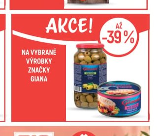 Na vybrané výrobky značky Giana