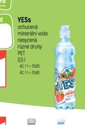 YESs ochucená minerální voda