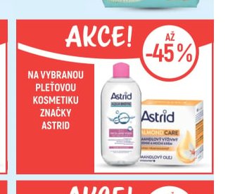 Na vybranou pleťovou kosmetiku značky Astrid