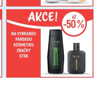 Na vybranou pánskou kosmetiku značky STR8
