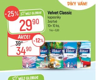 Velvet Classic kapesníky