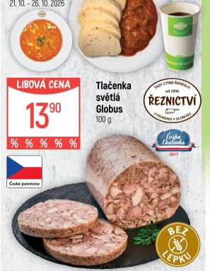 Tlačenka světlá Globus