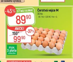 Čerstvá vejce M