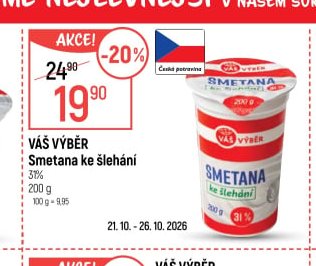 Váš Výběr Smetana ke šlehání