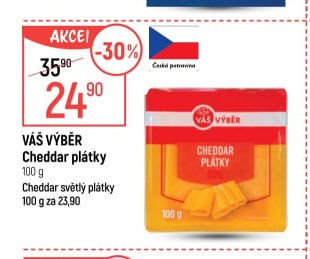 Váš Výběr Cheddar plátky