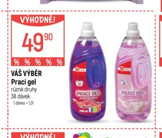 Váš výběr Prací gel