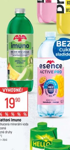 Mattoni Imuno ochucená minerální voda