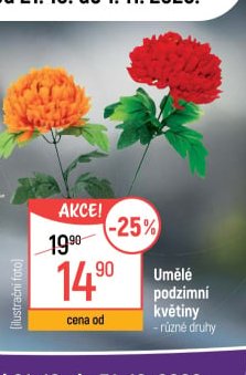 Umělé podzimní květiny
