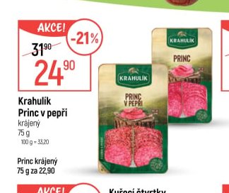 Krahulík Princ v pepři 75 g
