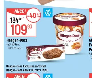 Häagen-Dazs 420-460 ml