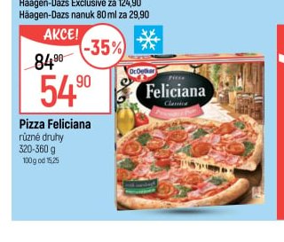 Pizza Feliciana různé druhy 320-360 g