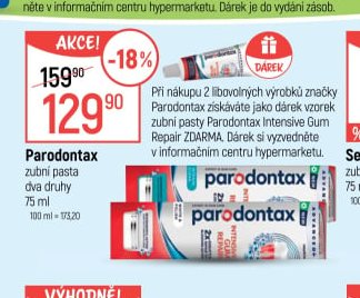 Parodontax zubní pasta