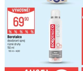 Borotalco deodorant sprej