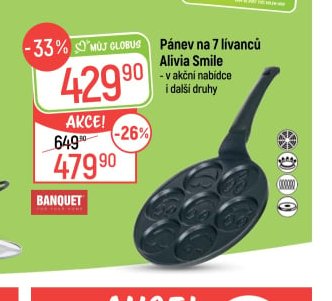 Pánev na 7 lívanců Alivia Smile