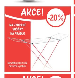 Na vybrané sušáky na prádlo