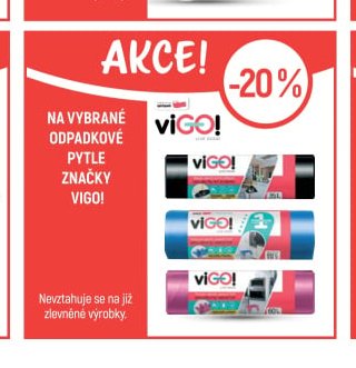 Na vybrané odpadkové pytle značky Vigo