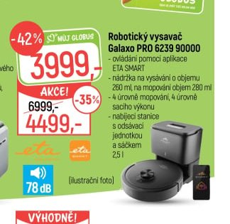 Robotický vysavač Galaxo Pro 6239 90000
