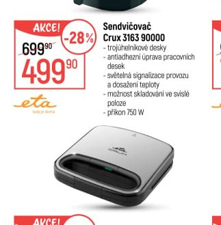 Sendvičovač Crux 3163 90000
