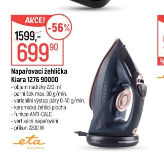 Napařovací žehlička Kiara 1276 90000