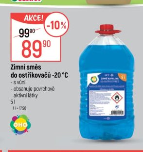 Zimní směs do ostřikovačů -20 °C