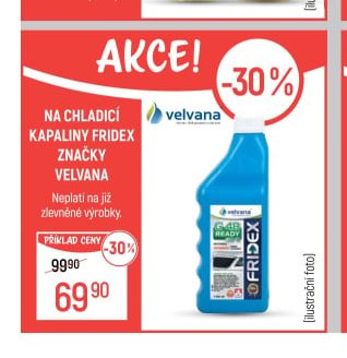 Chladicí kapaliny FRIDEX značky VELVANA