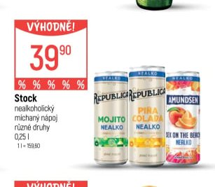 Stock nealkoholický míchaný nápoj