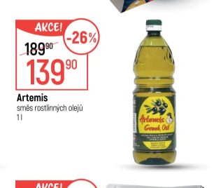Artemis směs rostlinných olejů