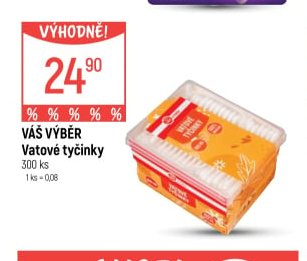 VÁŠ VÝBĚR Vatové tyčinky