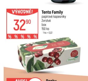 Tento Family papírové kapesníky